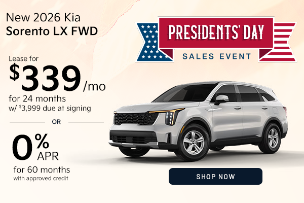 New 2026 Kia Sorento LX FWD